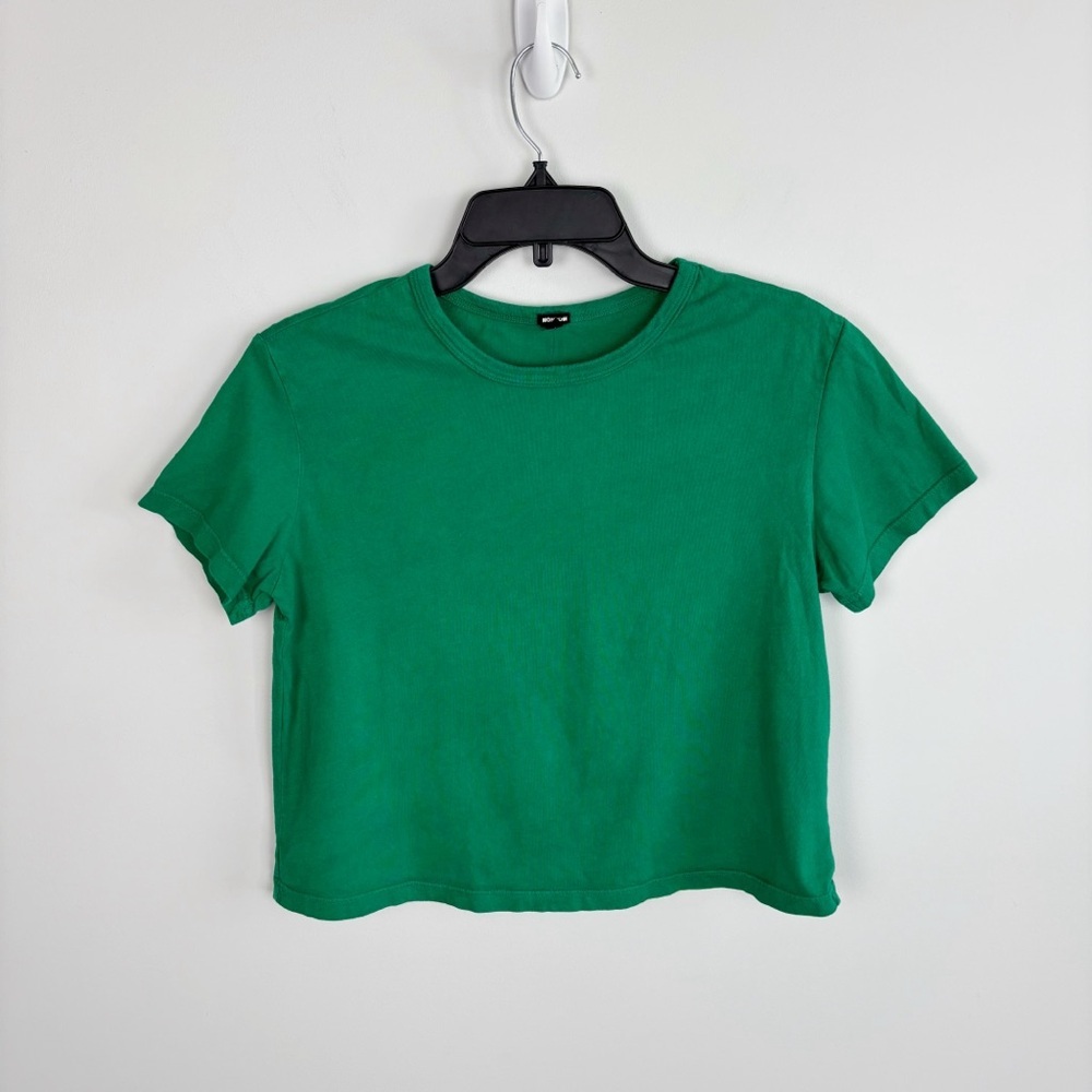 Monrow 50s Vintage Tee in Leaf Green Size S
